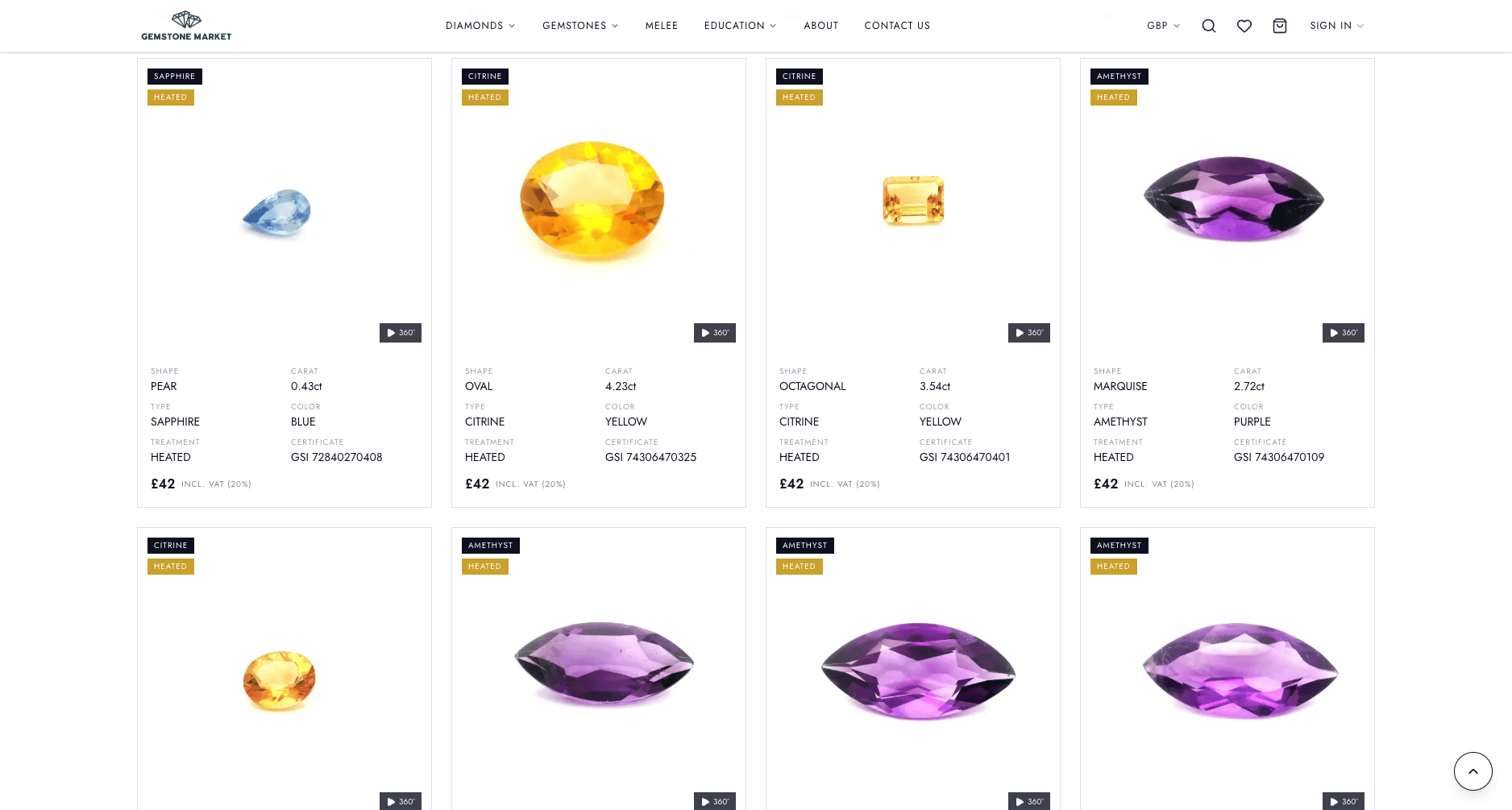 Gemstone Market — screenshot